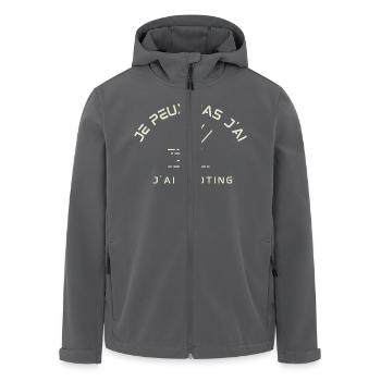 Ich kann nicht joggen, ich kann nicht joggen - Recycelte Männer Softshell-Jacke von Stanley/Stella - Anthrazit - Vorne - AI Model Male 185 light (185cm)