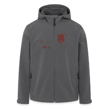 Hände mit Herz - Recycelte Männer Softshell-Jacke von Stanley/Stella - Anthrazit - Vorne - AI Model Male 185 light (185cm)