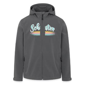 Schwester - Recycelte Männer Softshell-Jacke von Stanley/Stella - Anthrazit - Vorne - AI Model Male 185 light (185cm)