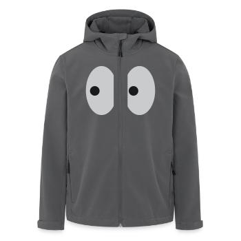 Augen - Recycelte Männer Softshell-Jacke von Stanley/Stella - Anthrazit - Vorne - AI Model Male 185 light (185cm)
