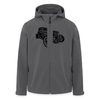 Hot Rod - Recycelte Männer Softshell-Jacke von Stanley/Stella - Anthrazit - Vorne - AI Model Male 185 light (185cm)