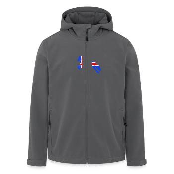 Isländer+Flagge - Recycelte Männer Softshell-Jacke von Stanley/Stella - Anthrazit - Vorne - AI Model Male 185 light (185cm)