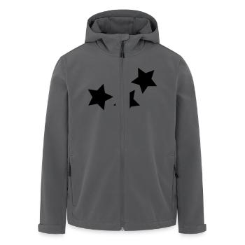 stern - Recycelte Männer Softshell-Jacke von Stanley/Stella - Anthrazit - Vorne - AI Model Male 185 light (185cm)