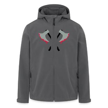 Axt - Blut - Recycelte Männer Softshell-Jacke von Stanley/Stella - Anthrazit - Vorne - AI Model Male 185 light (185cm)