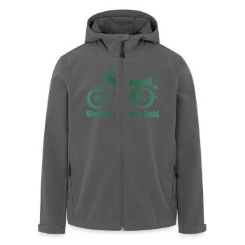 Simson S51 Waffenschmiede Suhl - Recycelte Männer Softshell-Jacke von Stanley/Stella - Anthrazit - Vorne - AI Model Male 185 light (185cm)