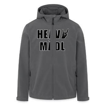Heavy Mädl - Recycelte Männer Softshell-Jacke von Stanley/Stella - Anthrazit - Vorne - AI Model Male 185 light (185cm)