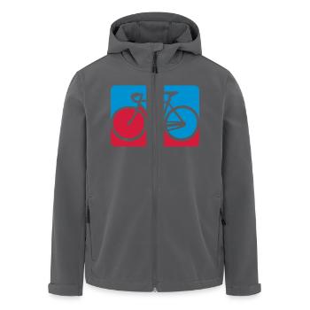 Rennrad - Recycelte Männer Softshell-Jacke von Stanley/Stella - Anthrazit - Vorne - AI Model Male 185 light (185cm)