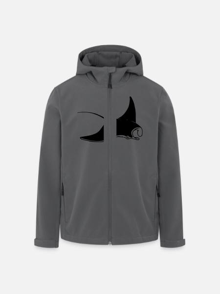Rochen - Recycelte Männer Softshell-Jacke von Stanley/Stella - Anthrazit