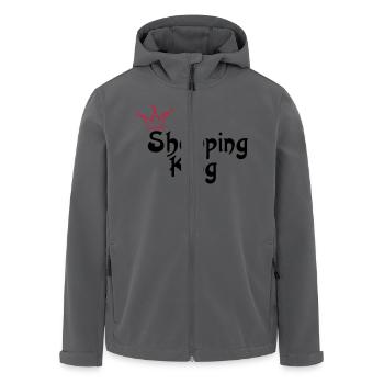 SHOPPING KING - Recycelte Männer Softshell-Jacke von Stanley/Stella - Anthrazit - Vorne - AI Model Male 185 light (185cm)