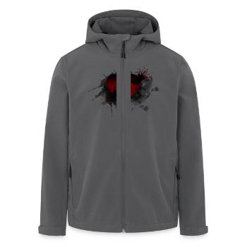 Broken Heart - Recycelte Männer Softshell-Jacke von Stanley/Stella - Anthrazit - Vorne - AI Model Male 185 light (185cm)