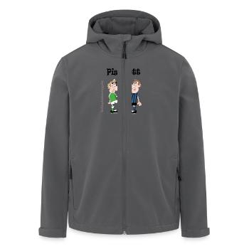 Piss-Pott - Recycelte Männer Softshell-Jacke von Stanley/Stella - Anthrazit - Vorne - AI Model Male 185 light (185cm)
