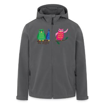Be different - Recycelte Männer Softshell-Jacke von Stanley/Stella - Anthrazit - Vorne - AI Model Male 185 light (185cm)