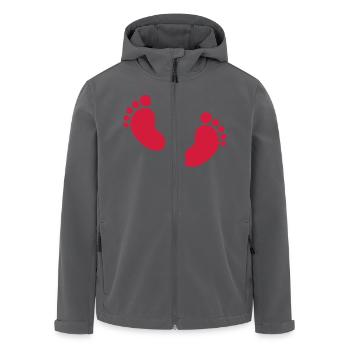 Baby Babyfüße - Recycelte Männer Softshell-Jacke von Stanley/Stella - Anthrazit - Vorne - AI Model Male 185 light (185cm)