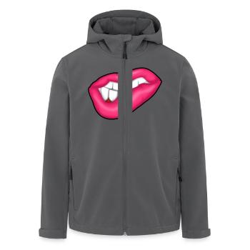 Hot Lips - Recycelte Männer Softshell-Jacke von Stanley/Stella - Anthrazit - Vorne - AI Model Male 185 light (185cm)