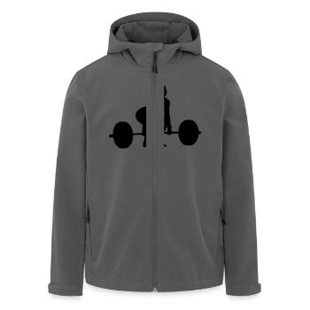 Umsetze Startposition weiblich - Recycelte Männer Softshell-Jacke von Stanley/Stella - Anthrazit - Vorne - AI Model Male 185 light (185cm)