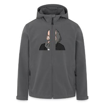 Karl Marx - Recycelte Männer Softshell-Jacke von Stanley/Stella - Anthrazit - Vorne - AI Model Male 185 light (185cm)