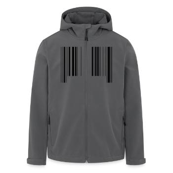 barcode - Recycelte Männer Softshell-Jacke von Stanley/Stella - Anthrazit - Vorne - AI Model Male 185 light (185cm)