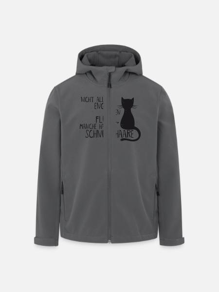 KATZE = ENGEL - Recycelte Männer Softshell-Jacke von Stanley/Stella - Anthrazit