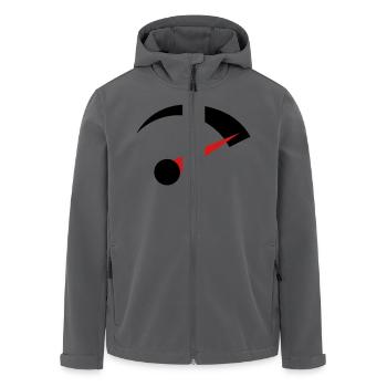 gas_geben - Recycelte Männer Softshell-Jacke von Stanley/Stella - Anthrazit - Vorne - AI Model Male 185 light (185cm)