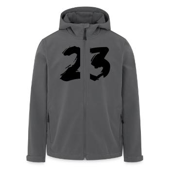 Brushed 23 - Recycelte Männer Softshell-Jacke von Stanley/Stella - Anthrazit - Vorne - AI Model Male 185 light (185cm)