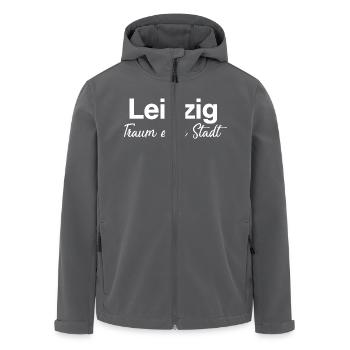 Leipzig - Recycelte Männer Softshell-Jacke von Stanley/Stella - Anthrazit - Vorne - AI Model Male 185 light (185cm)