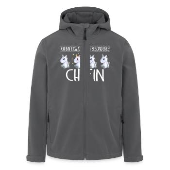 CHEFIN - Toll - Recycelte Männer Softshell-Jacke von Stanley/Stella - Anthrazit - Vorne - AI Model Male 185 light (185cm)