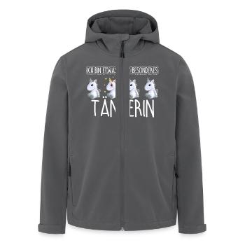 TÄNZERIN - Toll - Recycelte Männer Softshell-Jacke von Stanley/Stella - Anthrazit - Vorne - AI Model Male 185 light (185cm)