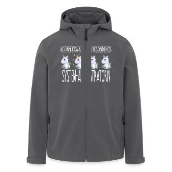 SYSTEM-ADMIN - Toll - Recycelte Männer Softshell-Jacke von Stanley/Stella - Anthrazit - Vorne - AI Model Male 185 light (185cm)