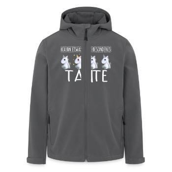 TANTE - Toll - Recycelte Männer Softshell-Jacke von Stanley/Stella - Anthrazit - Vorne - AI Model Male 185 light (185cm)