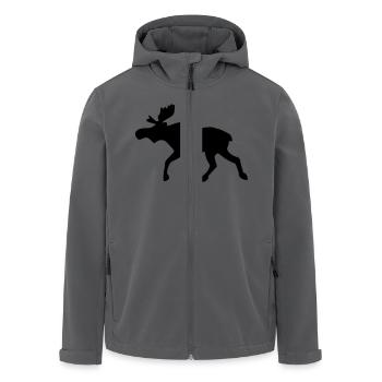 Elch - Recycelte Männer Softshell-Jacke von Stanley/Stella - Anthrazit - Vorne - AI Model Male 185 light (185cm)