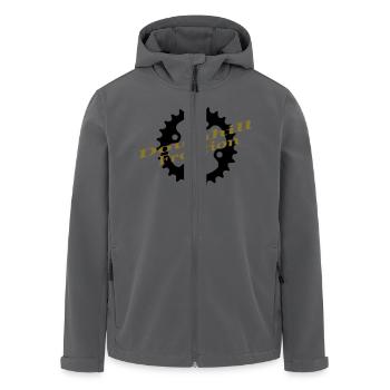downhill fraktion - Recycelte Männer Softshell-Jacke von Stanley/Stella - Anthrazit - Vorne - AI Model Male 185 light (185cm)