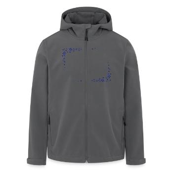 Sternrahmen Blau - Recycelte Männer Softshell-Jacke von Stanley/Stella - Anthrazit - Vorne - AI Model Male 185 light (185cm)