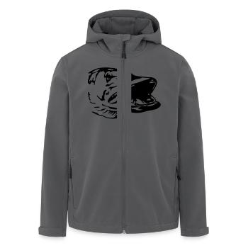Hecht - Recycelte Männer Softshell-Jacke von Stanley/Stella - Anthrazit - Vorne - AI Model Male 185 light (185cm)