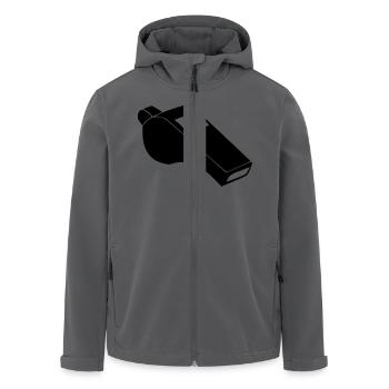 Pfeife, Trillerpfeife - Recycelte Männer Softshell-Jacke von Stanley/Stella - Anthrazit - Vorne - AI Model Male 185 light (185cm)