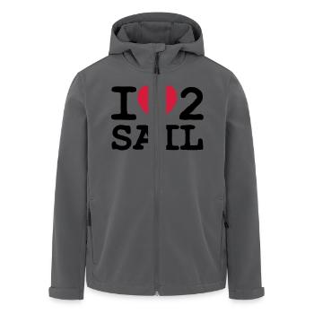 I LOVE 2 SAIL - 2 COLOUR - Recycelte Männer Softshell-Jacke von Stanley/Stella - Anthrazit - Vorne - AI Model Male 185 light (185cm)