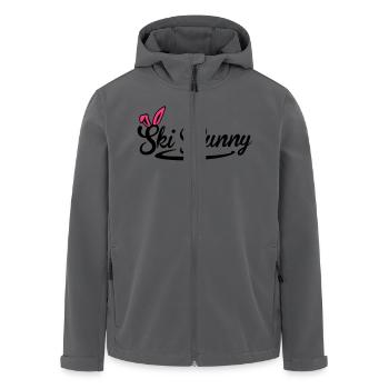 Ski Bunny - Ski Hase - Skiing - Ski fahren -Schnee - Recycelte Männer Softshell-Jacke von Stanley/Stella - Anthrazit - Vorne - AI Model Male 185 light (185cm)