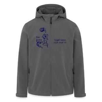 Früher Vogel - Recycelte Männer Softshell-Jacke von Stanley/Stella - Anthrazit - Vorne - AI Model Male 185 light (185cm)