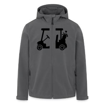 Golf car - Recycelte Männer Softshell-Jacke von Stanley/Stella - Anthrazit - Vorne - AI Model Male 185 light (185cm)