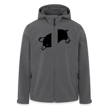 Maulwurf - Recycelte Männer Softshell-Jacke von Stanley/Stella - Anthrazit - Vorne - AI Model Male 185 light (185cm)