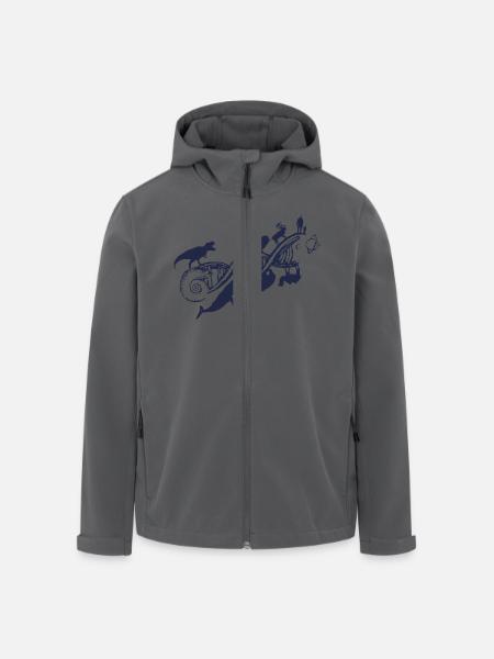 Evolution - Recycelte Männer Softshell-Jacke von Stanley/Stella - Anthrazit