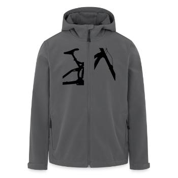 Downhill - Recycelte Männer Softshell-Jacke von Stanley/Stella - Anthrazit - Vorne - AI Model Male 185 light (185cm)