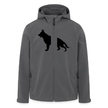 dog - Recycelte Männer Softshell-Jacke von Stanley/Stella - Anthrazit - Vorne - AI Model Male 185 light (185cm)