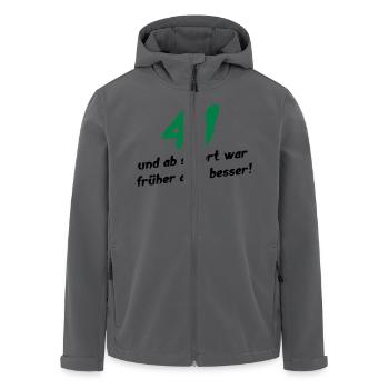 44 Geburtstag Geschenk cool Geburtstags T-Shirt - Recycelte Männer Softshell-Jacke von Stanley/Stella - Anthrazit - Vorne - AI Model Male 185 light (185cm)