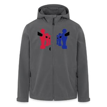 Tischkicker - Recycelte Männer Softshell-Jacke von Stanley/Stella - Anthrazit - Vorne - AI Model Male 185 light (185cm)