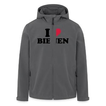 Biene - Recycelte Männer Softshell-Jacke von Stanley/Stella - Anthrazit - Vorne - AI Model Male 185 light (185cm)