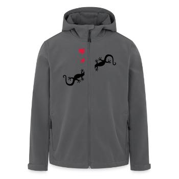 Gecko - Recycelte Männer Softshell-Jacke von Stanley/Stella - Anthrazit - Vorne - AI Model Male 185 light (185cm)