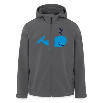 Wal - Recycelte Männer Softshell-Jacke von Stanley/Stella - Anthrazit - Vorne - AI Model Male 185 light (185cm)