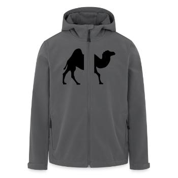Kamel - Recycelte Männer Softshell-Jacke von Stanley/Stella - Anthrazit - Vorne - AI Model Male 185 light (185cm)