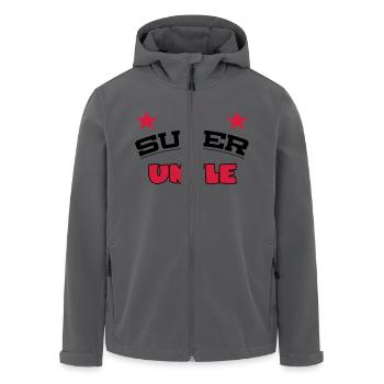 Super uncle - Recycelte Männer Softshell-Jacke von Stanley/Stella - Anthrazit - Vorne - AI Model Male 185 light (185cm)