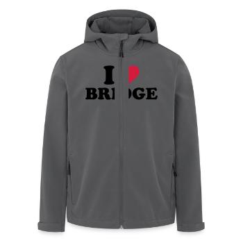 Bridge - Recycelte Männer Softshell-Jacke von Stanley/Stella - Anthrazit - Vorne - AI Model Male 185 light (185cm)